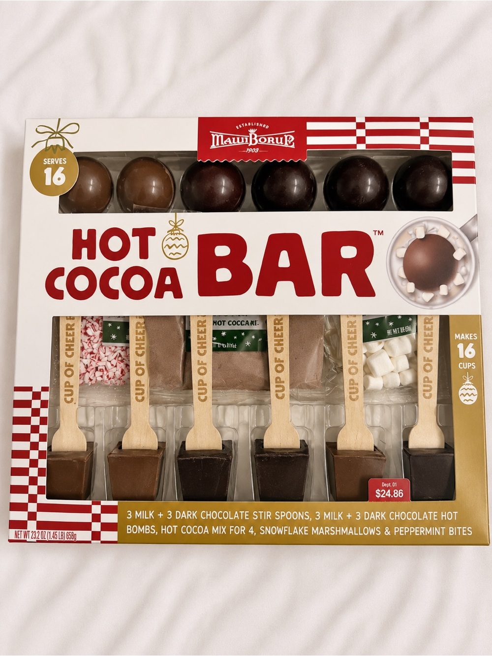 Maui Borup Hot Cocoa Bar - Chocolate Brown & White Set